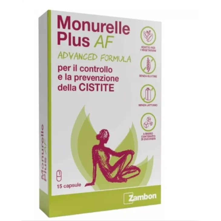 Monurelle Plus AF Advanced Formula Prodotto Contro Infezione del Tratto Urinario 15 capsule