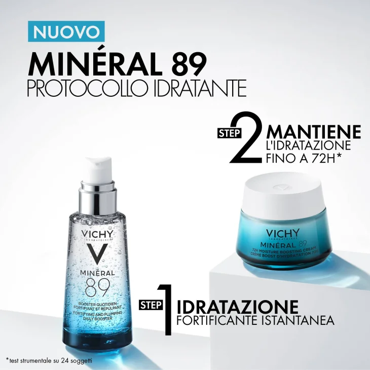 Vichy Mineral 89 Crema Leggera Viso Idratante 50 ml