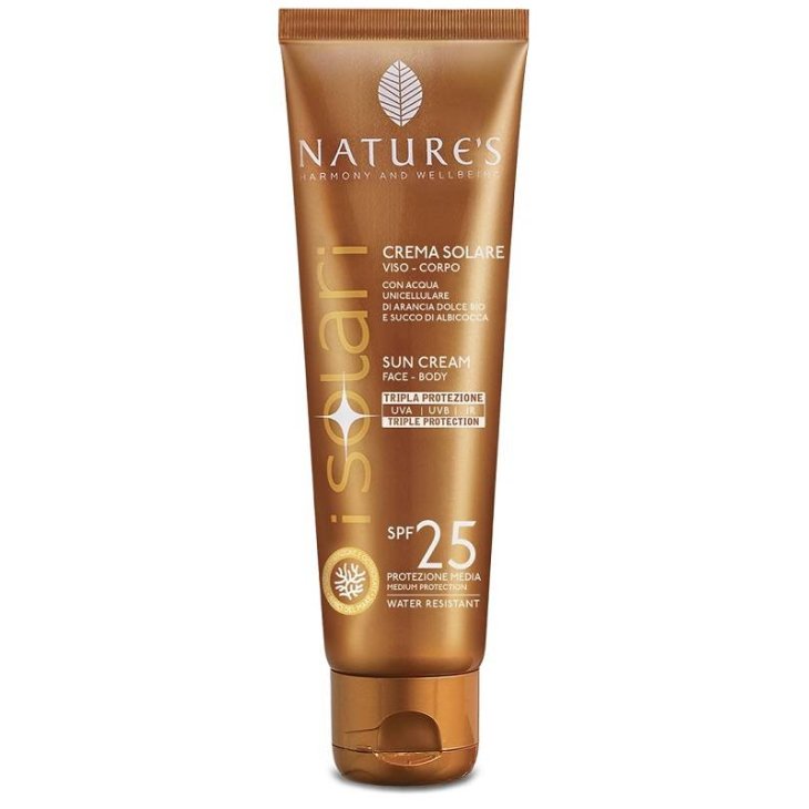 Nature's iSolari Crema Solare Viso e Corpo SPF25 Travel Size 75ml