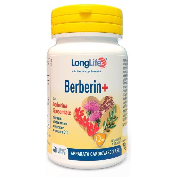 Longlife Berberin+ Integratore per il Benessere Cardiovascolare 60 tavolette