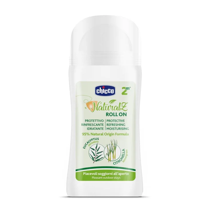 Chicco NaturalZ Roll-On Naturale Anti-Zanzare Protettivo e Rinfrescante 60 ml