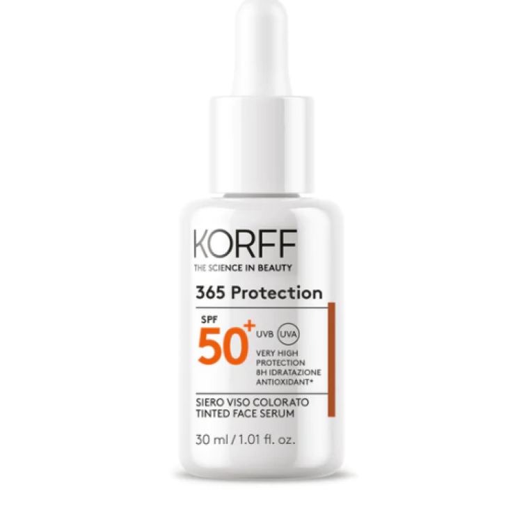Korff 365 Protection Siero Viso Colorato Antiossidante Alta Protezione SPF50+ 30ml