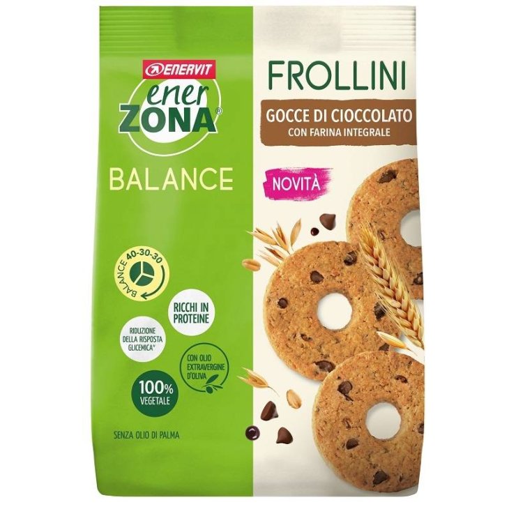 Enerzona Balance Frollini Integrali con Gocce di Cioccolato 250 g