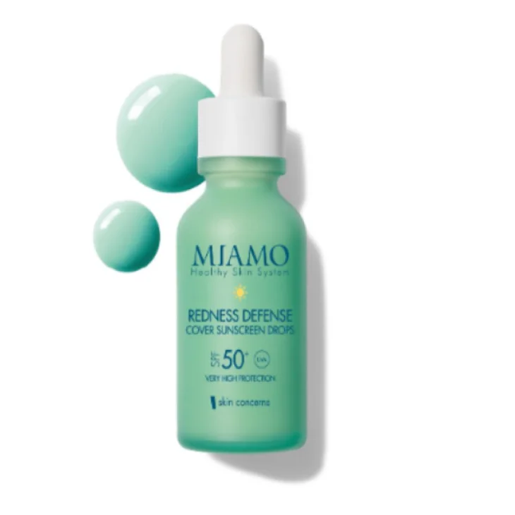 Miamo Skin Concerns Redness Defense Cover Sunscreen Drops Siero Protettivo Antiossidante SPF50+ 30 ml