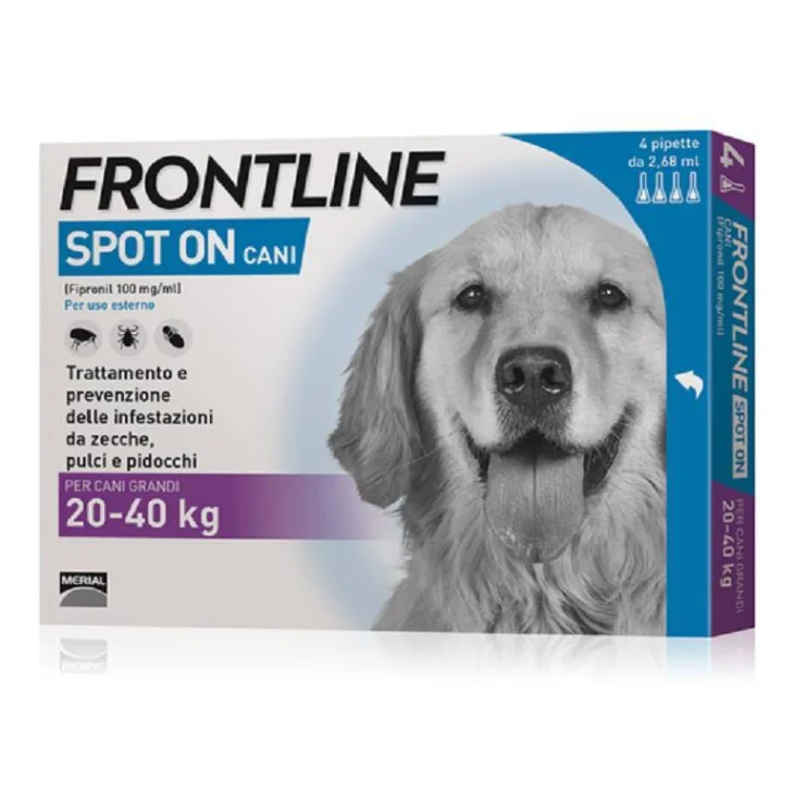 Frontline Spot On Antiparassitario per cani 20-40 kg 4 pipette