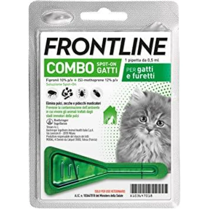 Frontline Combo Spot On Antiparassitario per gatti e furetti 1 pipetta