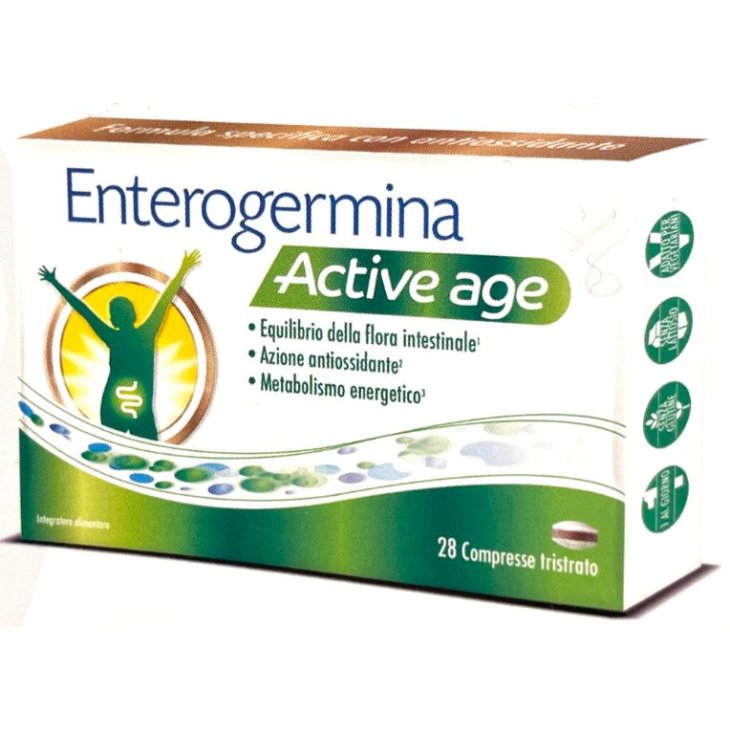 Enterogermina Active Age Integratore per il Benessere della Flora Intestinale - 28 compresse
