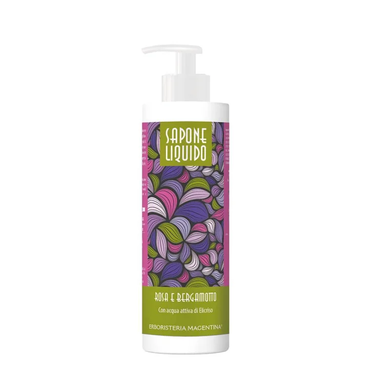 Erboristeria Magentina Sapone Liquido per Mani e Corpo Rosa e Bergamotto 250 ml