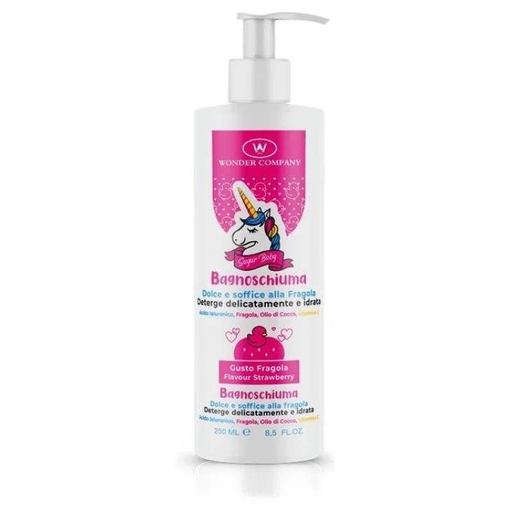 Wonder Company Sugar Baby Bagnoschiuma alla Fragola per Bambini 250 ml