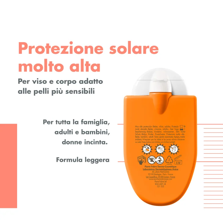 Avène Eau Thermale Reflexe Solaire SPF50+ Protezione Solare per Bebè Bambini e Adulti 30 ml Avène Eau Thermale Reflexe Solaire SPF50+ Protezione Solare per Bebè Bambini e Adulti 30 ml