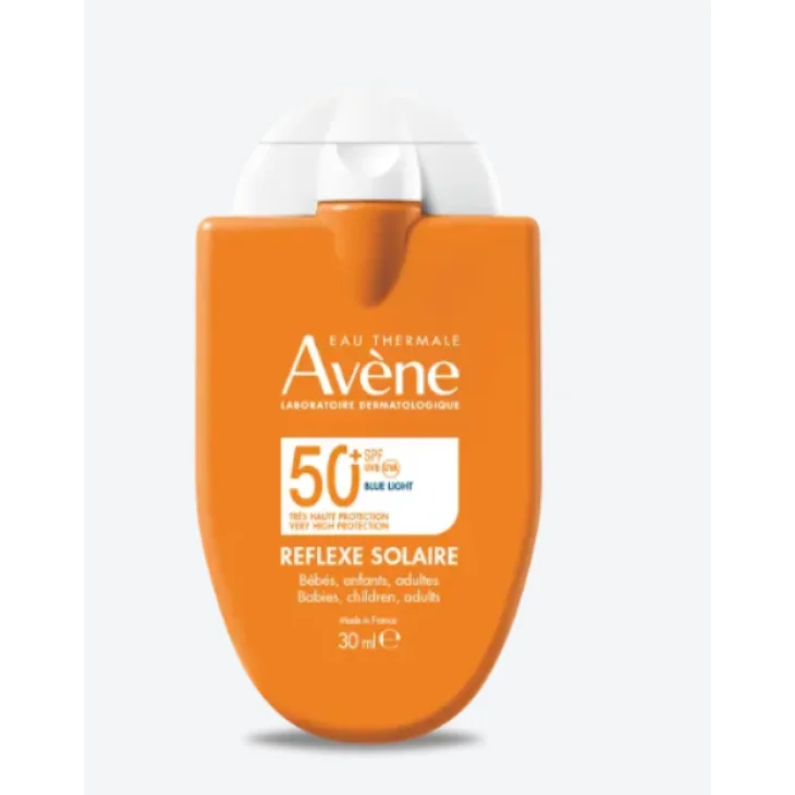 Avène Eau Thermale Reflexe Solaire SPF50+ Protezione Solare per Bebè Bambini e Adulti 30 ml