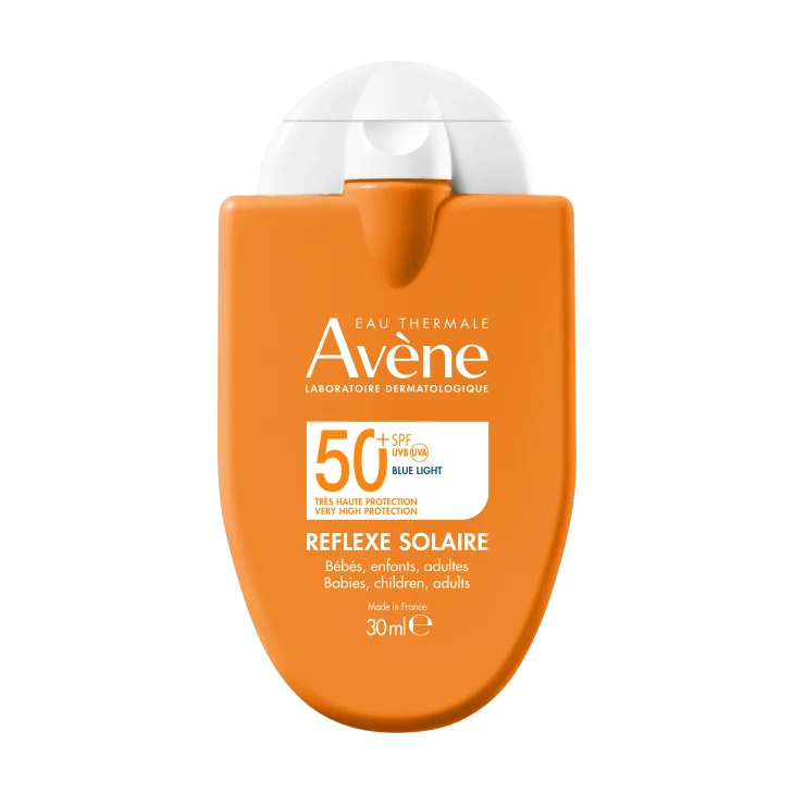 Av&egrave;ne Eau Thermale Reflexe Solaire SPF50+ Protezione Solare per Beb&egrave; Bambini e Adulti 30 ml