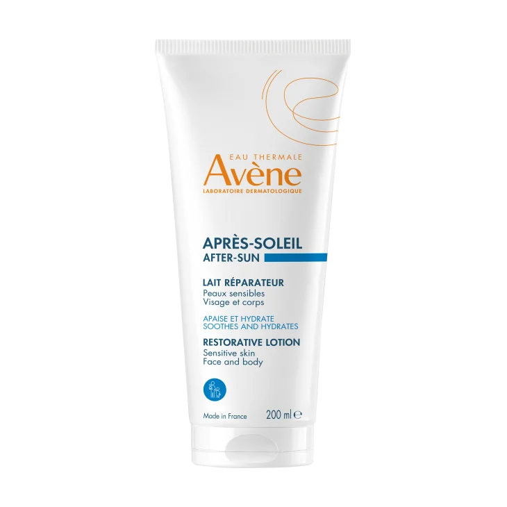Av&egrave;ne Eau Thermale Latte Doposole Ristrutturante, Lenisce e idrata, con Olio di Jojoba e Acqua termale, Per tutta la famiglia, 200ml