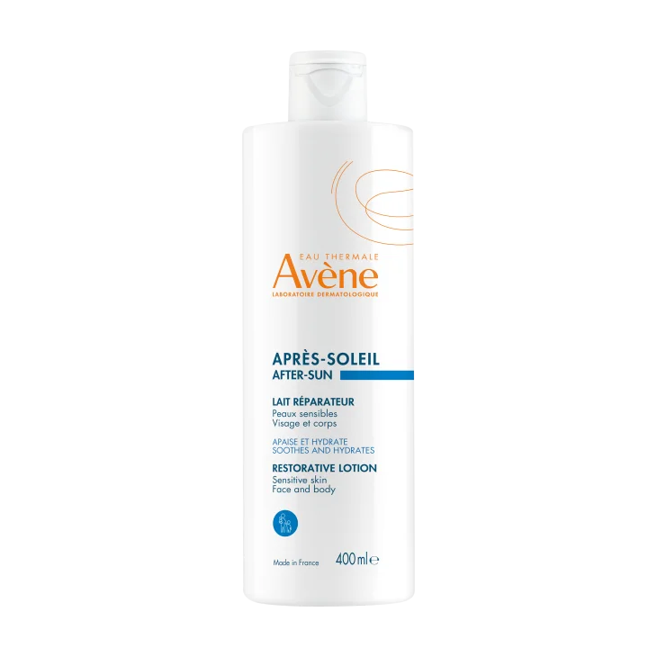 Av&egrave;ne Eau Thermale Latte Doposole Ristrutturante, Lenisce e idrata, con Olio di Jojoba e Acqua termale, Per tutta la famiglia, 400ml