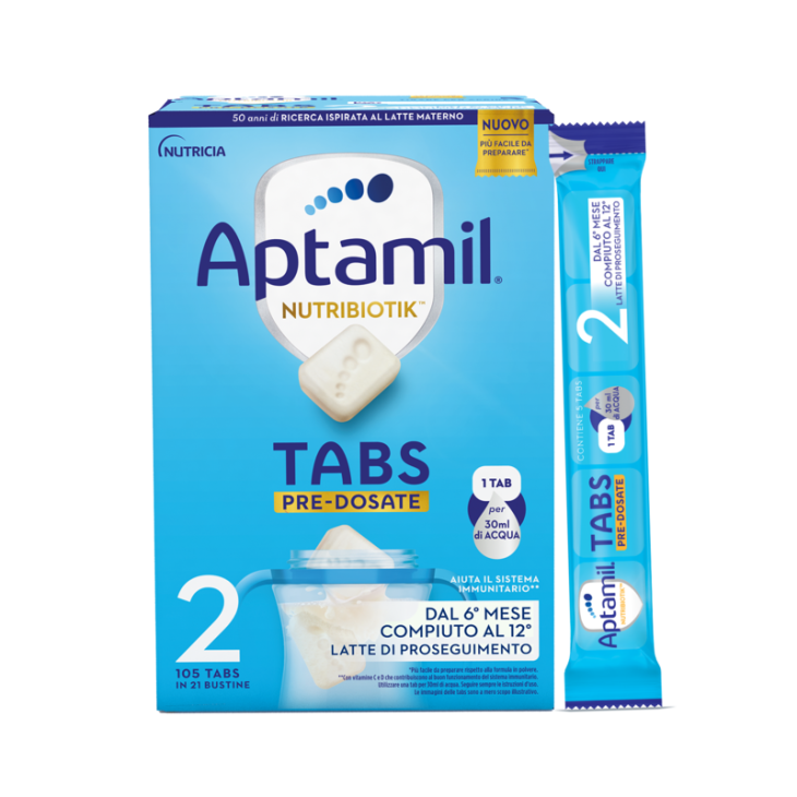 Aptamil Nutribiotik Tabs 2 Latte di proseguimento in Tabs pre-dosate 21 bustine