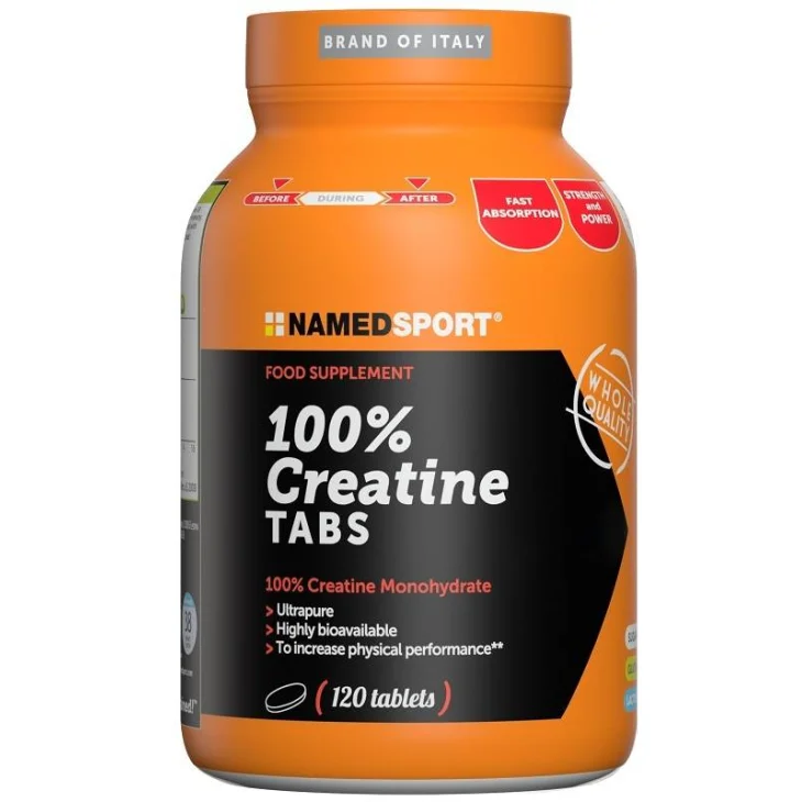 Named Sport 100% Creatine Tabs Integratore di Creatina per Sportivi 120 compresse