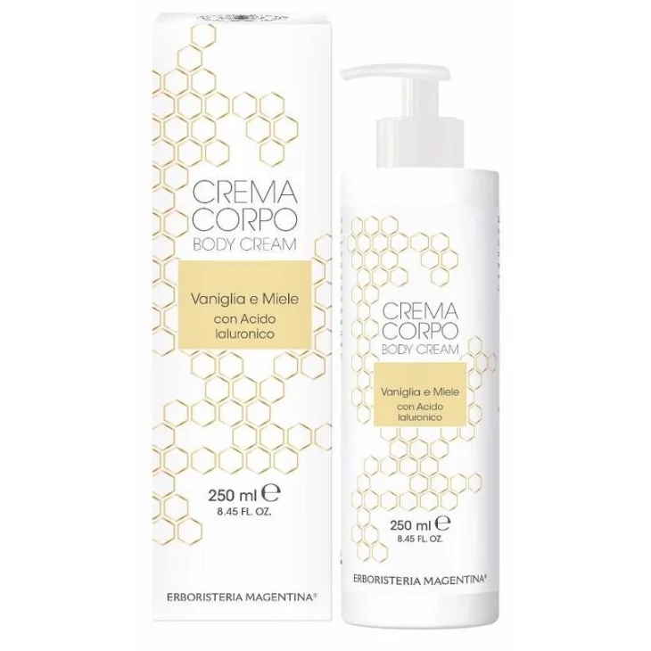 Erboristeria Magentina Crema Corpo Vaniglia e Miele  Idratante 250 ml