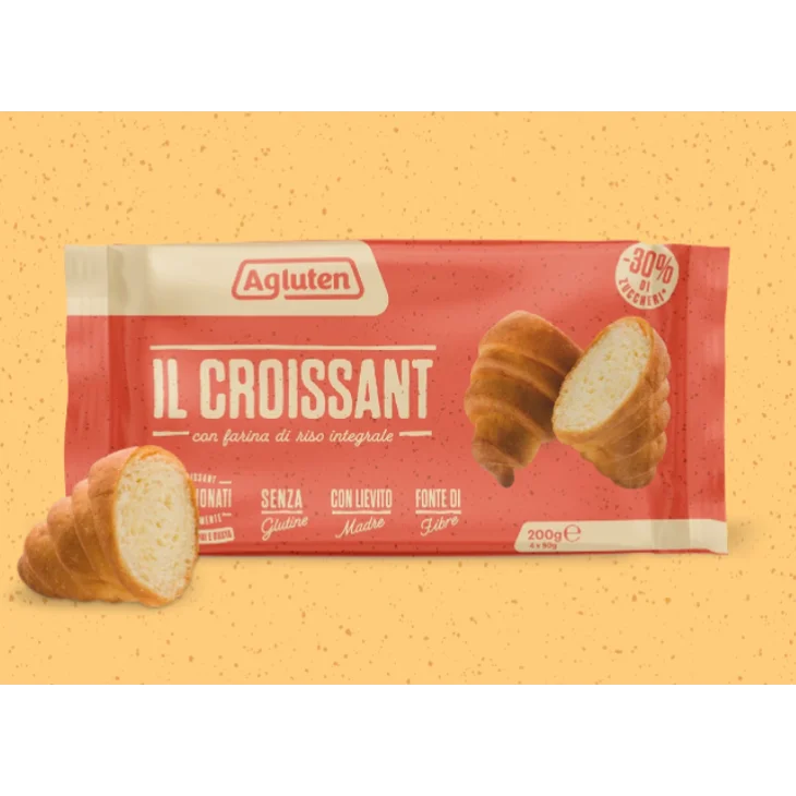 Agluten il Croissant Senza Glutine e Lattosio 4 pezzi da 50 g