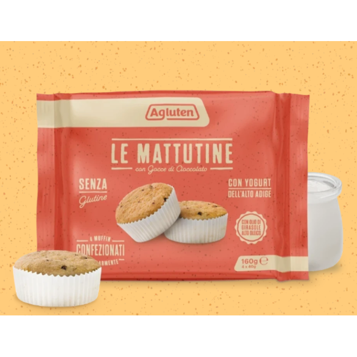 Agluten le Mattutine Merendine con Gocce di Cioccolato Senza Glutine 160 g