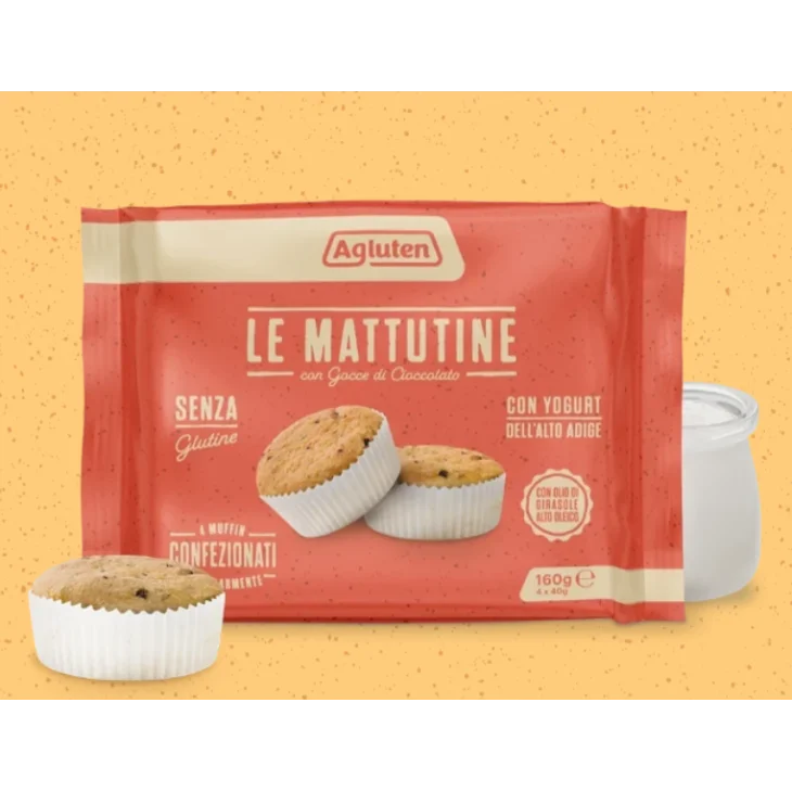 Agluten le Mattutine Merendine con Gocce di Cioccolato Senza Glutine 160 g