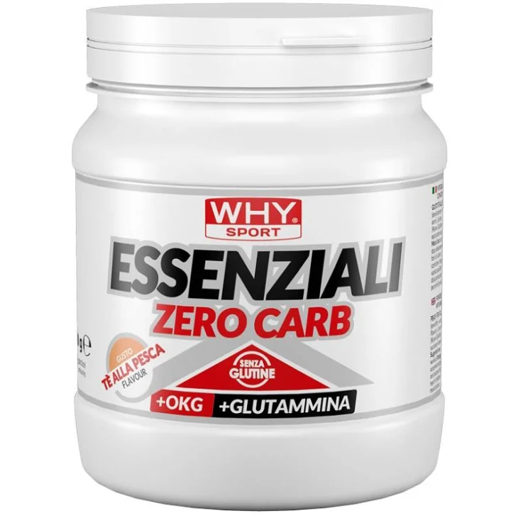 Whysport Essenziali Zero Carb Integratore di Aminoacidi Gusto Tè alla Pesca 210 g