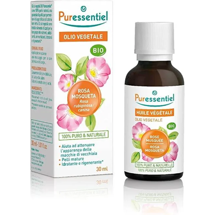 Puressentiel Olio Vegetale di Rosa Mosqueta 100% Puro e Naturale 50 ml