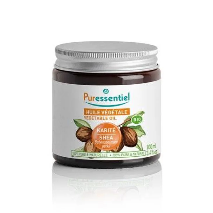 Puressentiel Burro di Karitè Bio Olio Vegetale per Viso Corpo e Capelli 100 ml