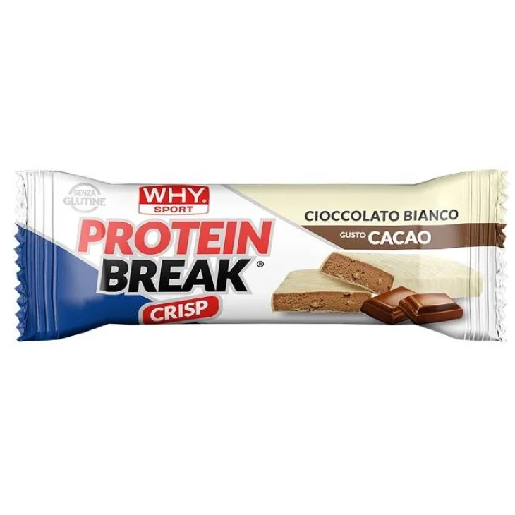 Whysport Protein Break Barretta Proteica Gusto Cioccolato Bianco e Cacao 30 g