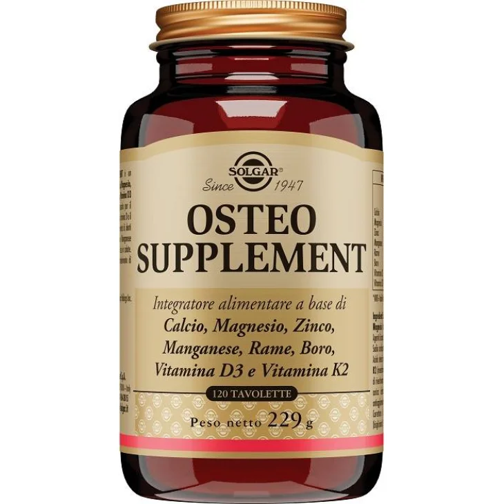 Solgar Osteo Supplement per il Benessere di Ossa e Denti 120 tavolette