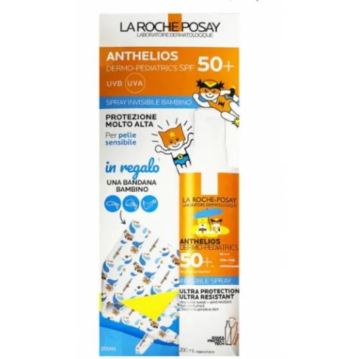 La Roche Posay Anthelios Spray Dermo-Ped SPF50+ Protezione Solare Bambini 200 ml + Gadget