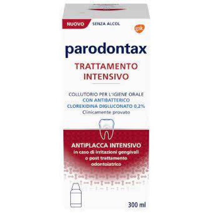 Parodontax Trattamento Intensivo Clorexidina 0,2% Collutorio Antiplacca 300 ml