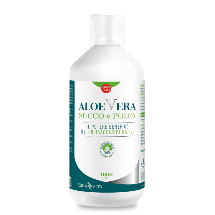 Erba Vita Aloe Vera Succo e Polpa Depurativo 1000 ml