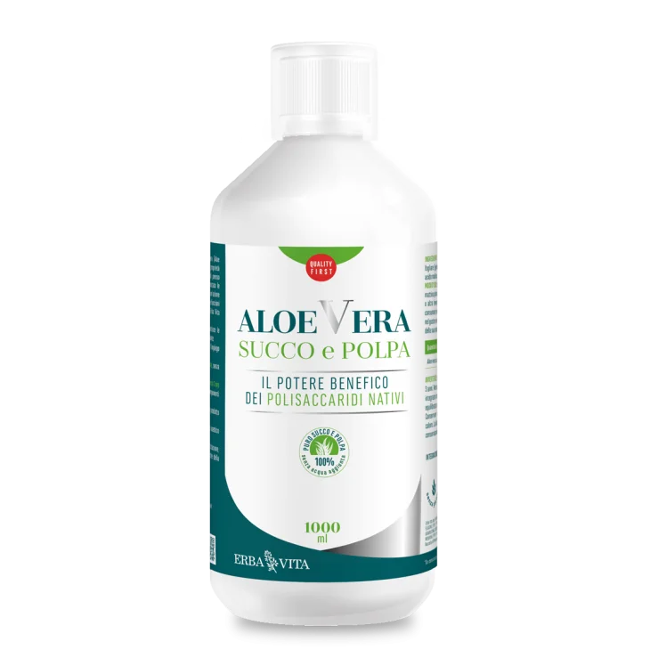 Erba Vita Aloe Vera Succo e Polpa Depurativo 1000 ml