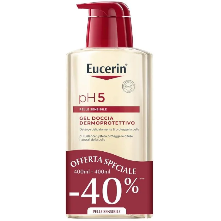 Eucerin Bipacco PH5 Gel Doccia Dermoprotettivo 400 ml + 400 ml
