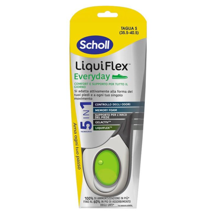 Scholl LiquiFlex Everyday Solette Regolabili Taglia Small