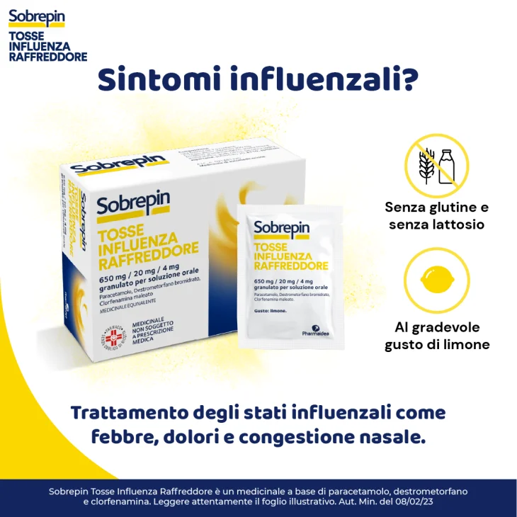 Sobrepin Tosse Influenza e Raffreddore 10 bustine