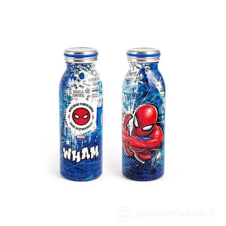 Lulabi Borraccia Termica Inox Spider Man per Bambini