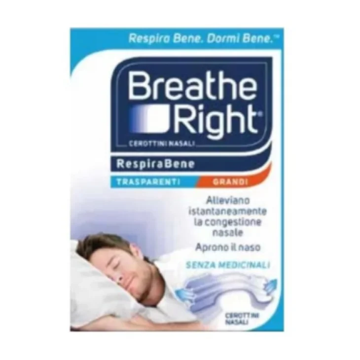 Breath Right Cerotti Nasali Trasparenti Grandi 30 pezzi