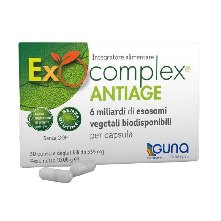 Guna Exocomplex Antiage Integratore Antiossidante Azione Antinvecchiamento 30 capsule
