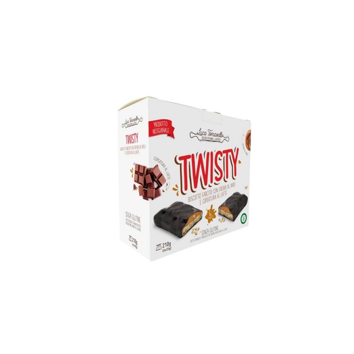 Dolceria Tomasello Twisty Biscotto con Crema Mou Senza Glutine 210 g