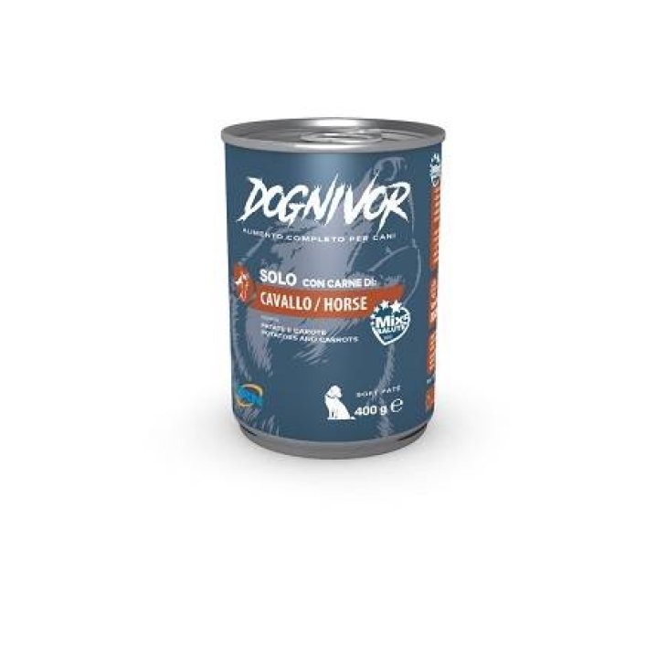Dognivor Patè Gusto Cavallo Patate e Carote Cibo Umido per Cani 400 g
