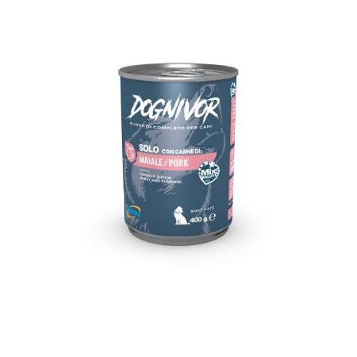 Dognivor Patè Gusto Maiale Farro e Zucca Cibo Umido per Cani 400 g
