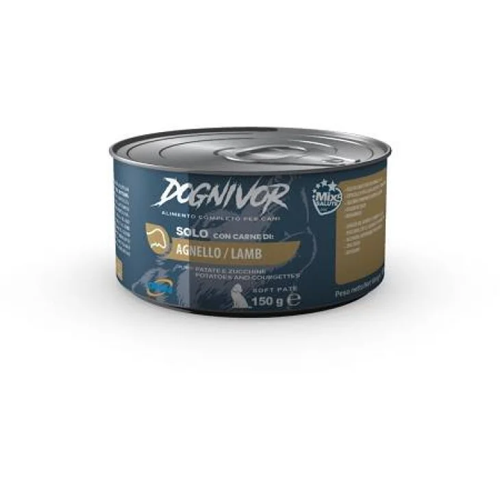 Dognivor Patè Gusto Agnello Patate e Zucchine Cibo Umido per Cani 150 g