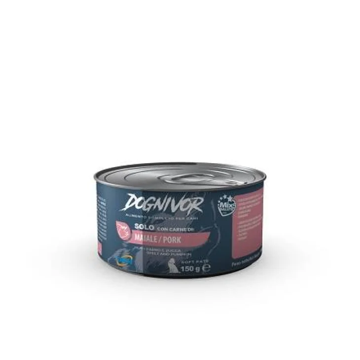 Dognivor Patè Gusto Maiale Farro e Zucca Cibo Umido per Cani 150 g