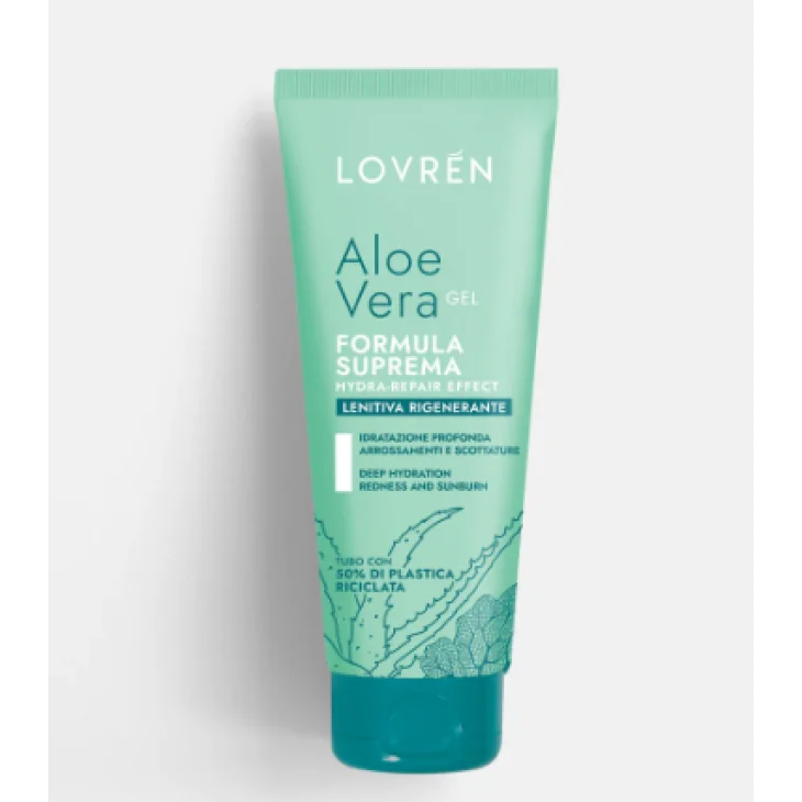 Lovren Aloe Vera Gel Formula Suprema Doposole Lenitivo e Rigenerante 100 ml