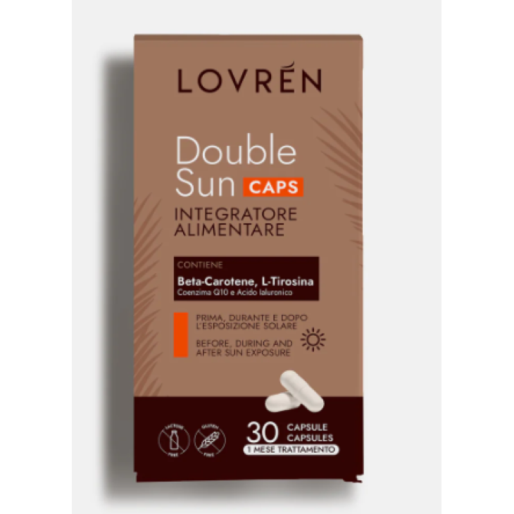 Lovren Double Sun Caps Integratore per Preparare la Pelle al Sole 30 capsule