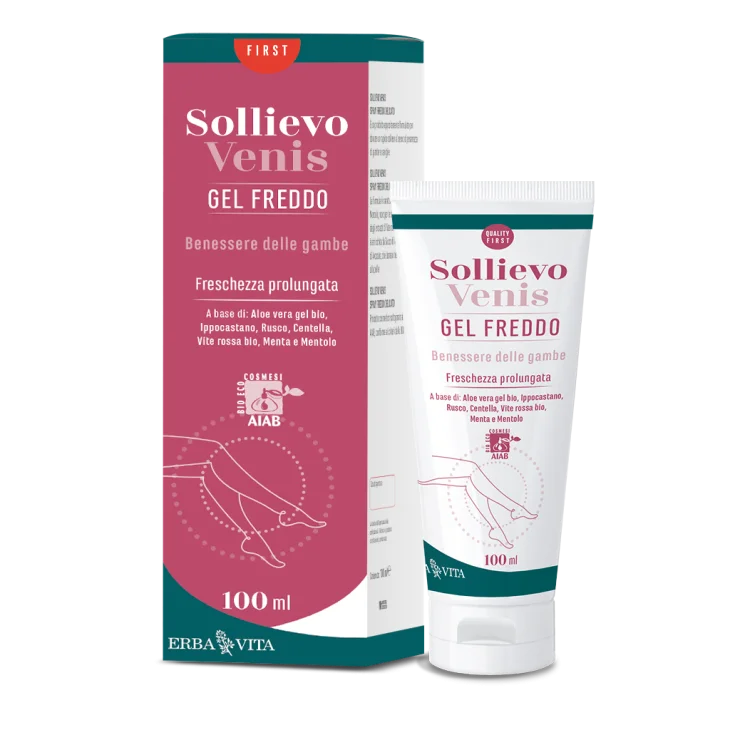 Erba Vita Sollievo Venis Gel Freddo Benessere Gambe 100 ml
