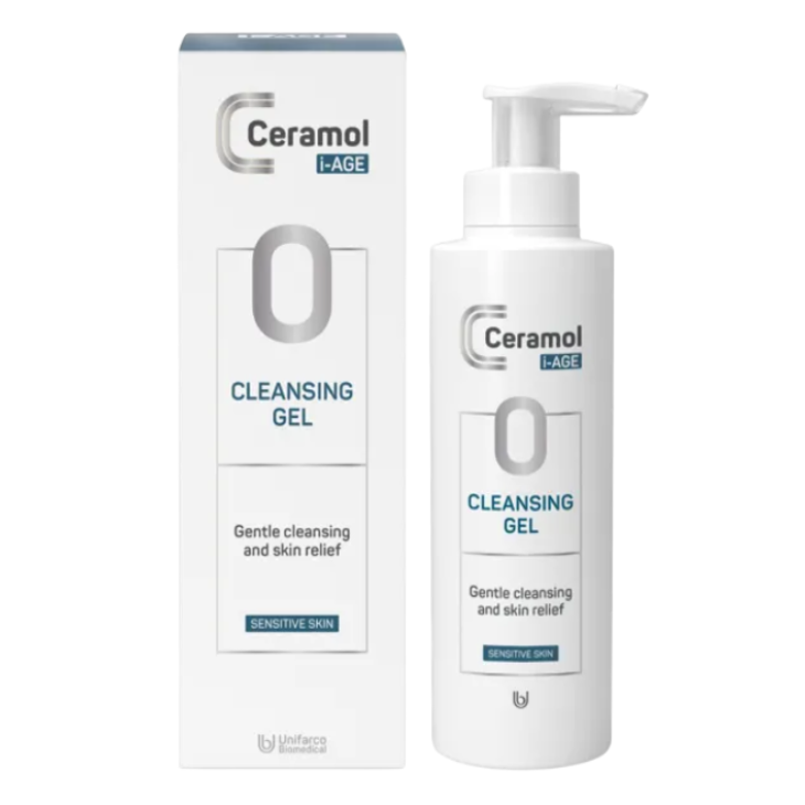 Ceramol I-Age Cleansing Gel Detergente Viso per Pelle Sensibile 200 ml