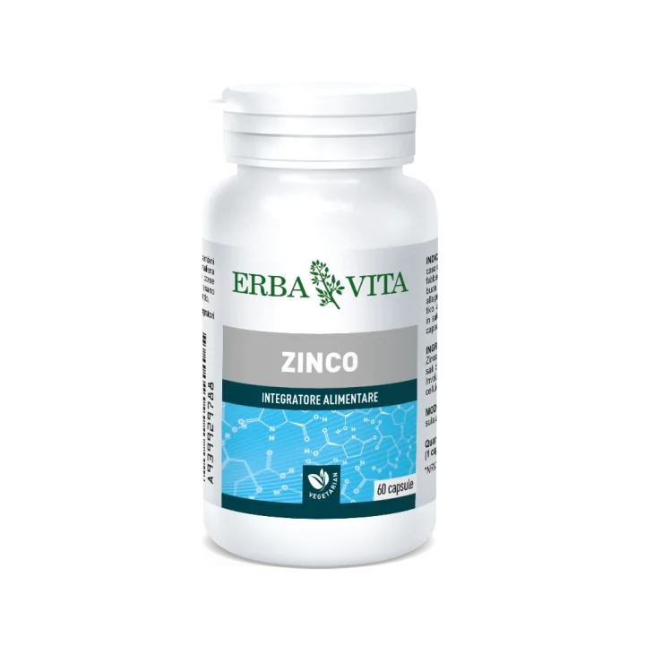 Erba Vita Zinco Integratore per il Sistema Immunitario 60 capsule