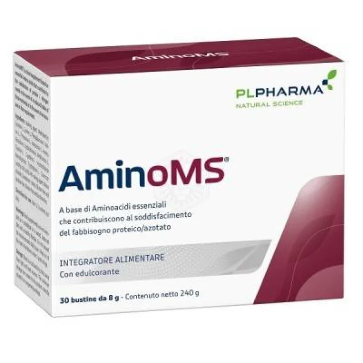 Aminoms Integratore per supportare l'attività sportiva e migliorare la performance muscolare 30 bustine